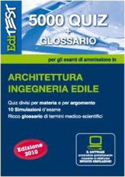 editest  5000 quiz + glossario per ARCHITETTURA