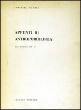 appunti di antropobiologia