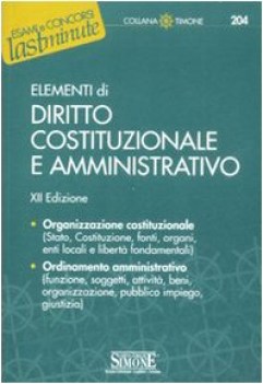 elementi di diritto costituzionale e amministrativo