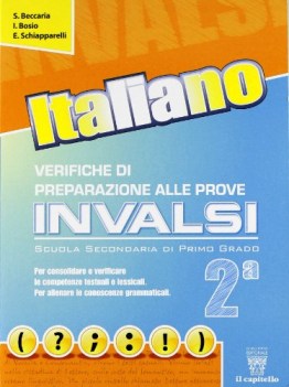 verifiche di preparazione invalsi 2 italiano, grammatica