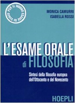 esame orale di filosofia x maturita