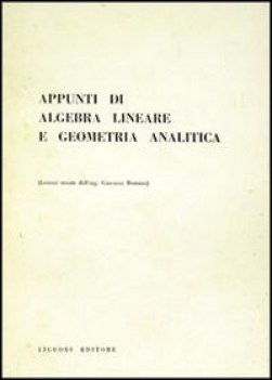 appunti algebra lineare e geom.analit.