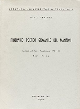 itinerario poetico giovan.di manzoni