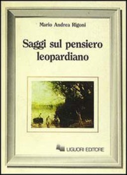 saggi sul pensiero leopardiano