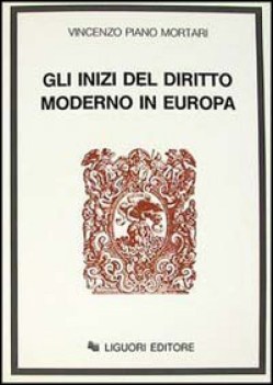 inizi diritto moderno in europa