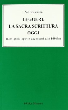 leggere la sacra scrittura oggi