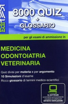 editest 8000 quiz + glossario per ODONTOIATRIA VETERINARIA MEDICINA