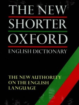 new shorter oxford monolingua 2vol. english dictionary