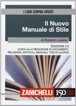 nuovo manuale di stile (libri sempre aperti)