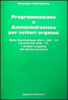 programmazione e amministrazione