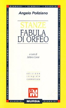 stanze fabula di orfeo