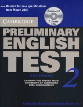 cambridge preliminary english test 2 2 self study pack