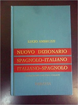 Nuovo Dizionario Spagnolo Italiano Ambruzzi solo vol.1 Spa - Ita 7ed. 1973