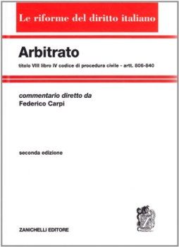 arbitrato (&lt;b&gt;7)&lt;b&gt; a cura di federico carpi