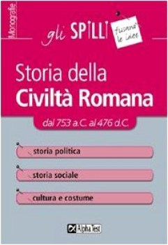 storia della civilta romana (spilli)