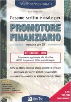 esame scritto e orale per promotore finanziario + cd