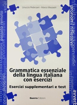 grammatica essenziale della lingua italiana  esercizi supplementari e test