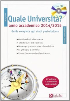 quale universit? 2014/2015 +cd guida completa agli studi