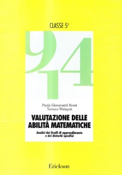 valutazione delle abilit+ matematiche. 5 classe