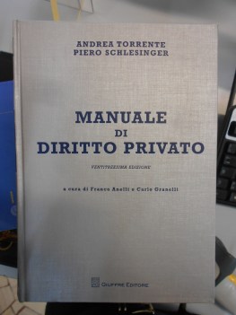 manuale di diritto privato 23ediz.