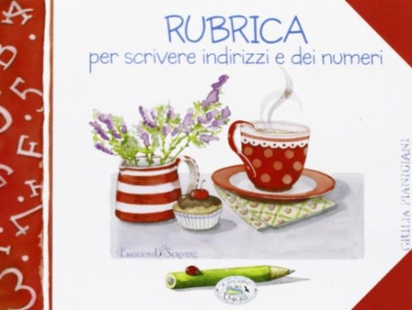 rubrica per scrivere indirizzi e dei numeri