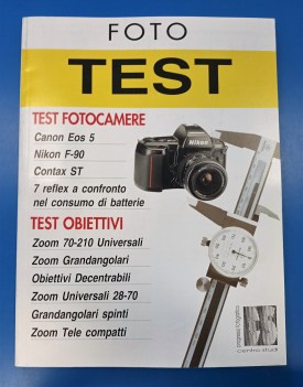 foto test. test fotocamere - test obiettivi. 1993 Progresso Fotografico