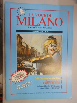 voce di milano numero 2 - febbraio 1990 mensile tutto milanese