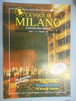 voce di milano numero 4 - dicembre 1989 anno 1 mensile tutto milanese