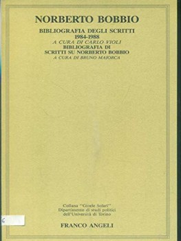 norberto bobbio bibliografia degli scritti 1984-1988