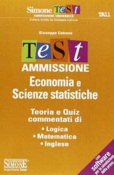 test ammissione economia e scienze statistiche