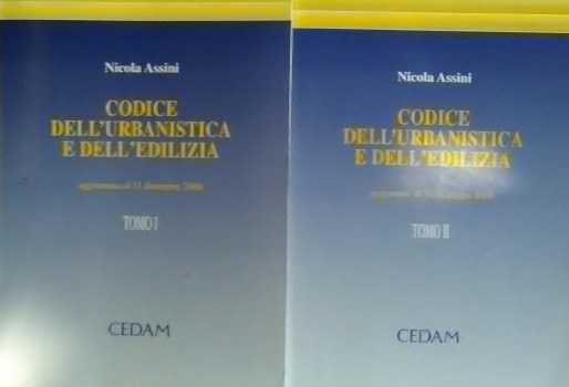 codice dell\' urbanistica e dell edilizia (2 vol)