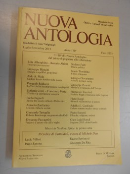 nuova antologia anno 150 luglio-settembre 2015 fasc 2275