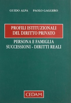 profili istituzionali del diritto privato persona