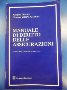 manuale di diritto delle assicurazioni XI ed.