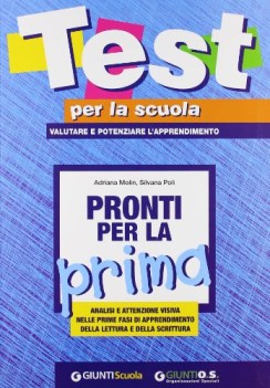 pronti per la prima test per la scuola