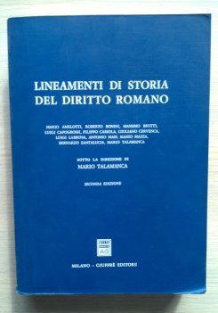 Lineamenti di storia del diritto romano 2ed. 1989