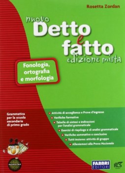 nuovo detto e fatto mista fonol.ortogr.morf.+sint.+200testi+cd+prov.ingr.+in vac