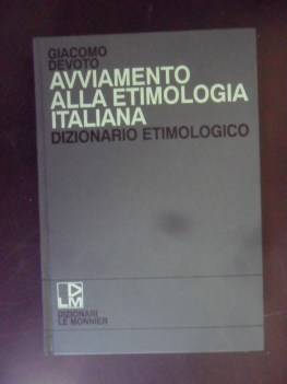 avviamento alla etimologia italiana