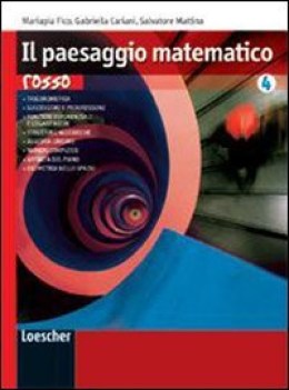 paesaggio matematico rosso x 4