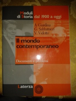 mondo contemporaneo, moduli di storia