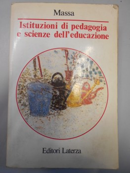 istituzioni di pedagogia e scienze dell\'educazione