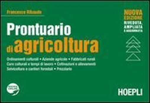 prontuario di agricoltura , nuova edizione riveduta e corretta