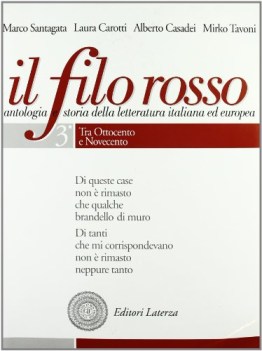 filo rosso 3 (tre tomi)