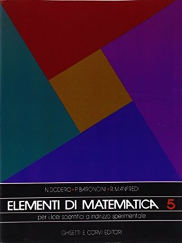 elementi di matematica 5 x TR LS fcNO PRENO