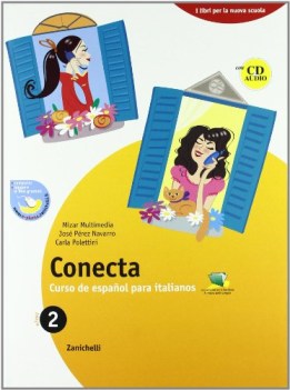 conecta 2 conf. plus 2 curso de espanol para italianos. vol. 2 + cuaderno 2