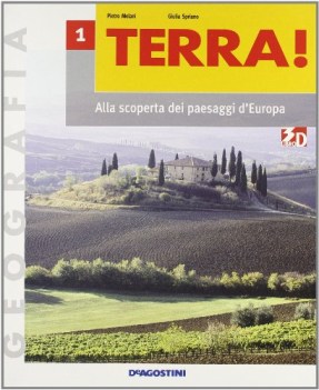 terra! 1 alla scoperta dei paesaggi d\'europa + fascicolo di carte mute