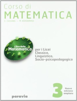 corso di matematica 3 3 per i licei classico, linguistico, socio-psicopedag