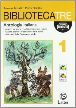 bibliotecatre Compatta 1 + mito l\'epica +quad.scrittura+autovalutazione