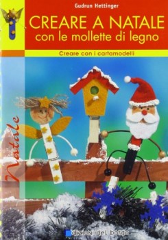 creare a natale con le mollette