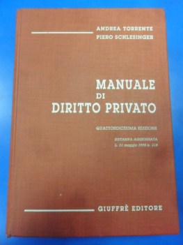 manuale di diritto privato 14ed. 1995